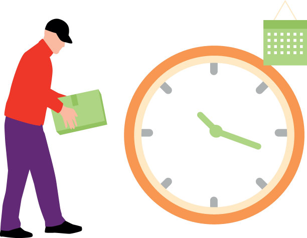 这个男孩要去送包裹。图片下载