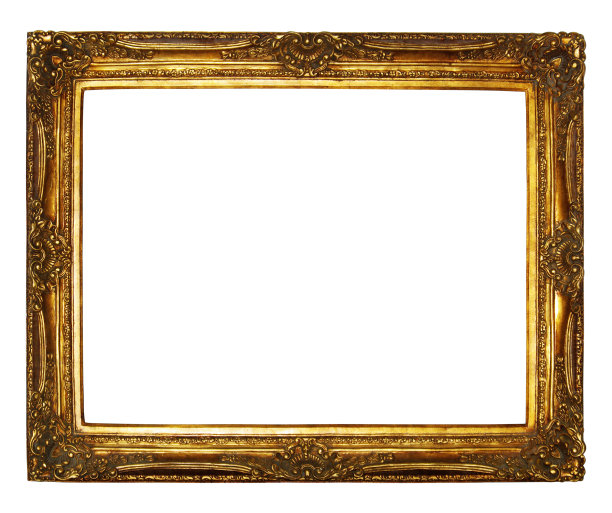 金色油画框图片下载