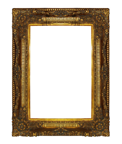 金色油画框图片下载