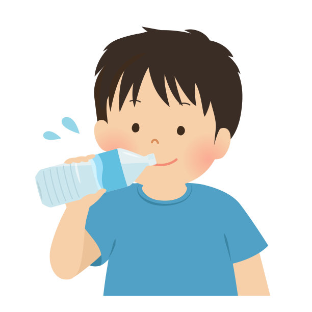 矢量插图的一个男孩水合图片下载