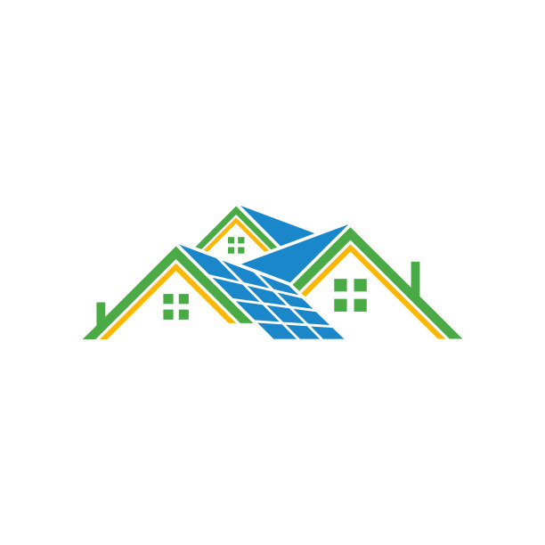 太阳能电池板矢量设计模板简单而现代图片下载