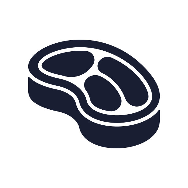 牛排的固体矢量图标图片下载