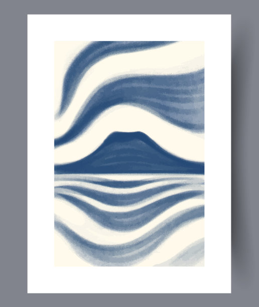 抽象波西米亚风格的斯堪的纳维亚图片墙艺术印刷图片下载