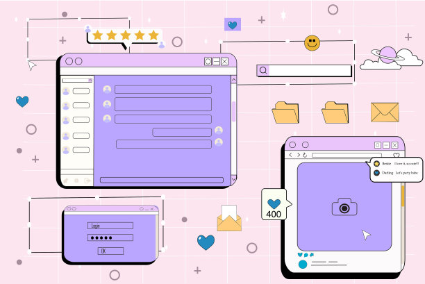 2000年的窗户，复古风的复古屏幕，复古风的复古风格。图片下载