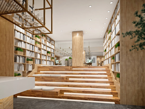 3d渲染老咖啡厅咖啡厅餐厅内部图片下载