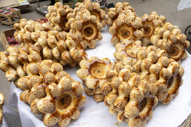 乌兹别克斯坦的星形面包图片下载