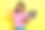 印象深刻的照片担心的女士手臂触摸头盯着笔记本电脑屏幕孤立的黄色背景图片下载