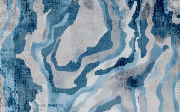 复古蓝线纹理艺术图案，抽象插画，地毯背景图片下载