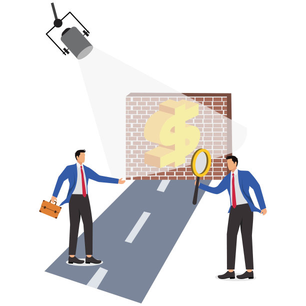 发现机会，发现隐藏的财富，解决商业问题，摆脱困境，商人透过光线找到了一个美元符号形状的洞图片下载