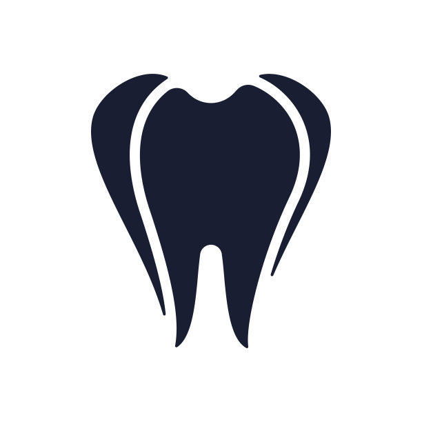 牙齿的实体矢量图标图片下载