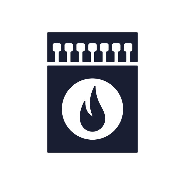 为打火机匹配的固体矢量图标图片下载