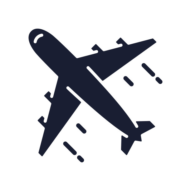 机场的固体矢量图标图片下载