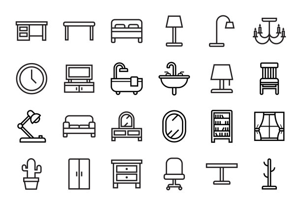 家具图标集图片下载