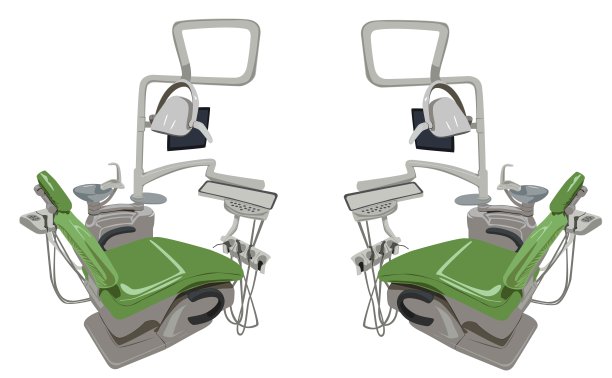 牙医办公室设备椅。牙科诊所图标。图片下载