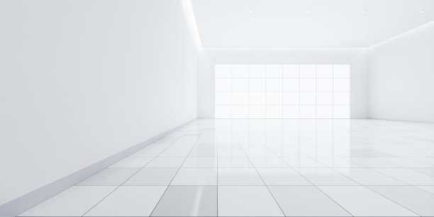 3d渲染空房间和背景瓷砖地板。图片下载