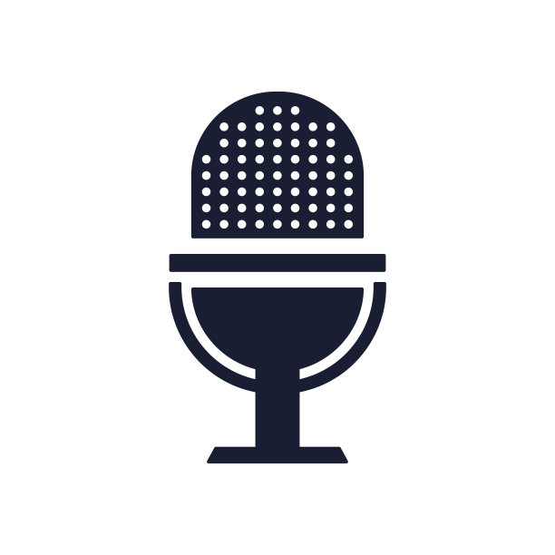 固体矢量图标播客图片下载