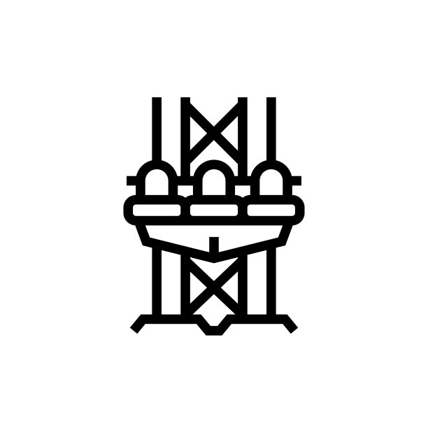 游乐园，自由落体线图标图片下载