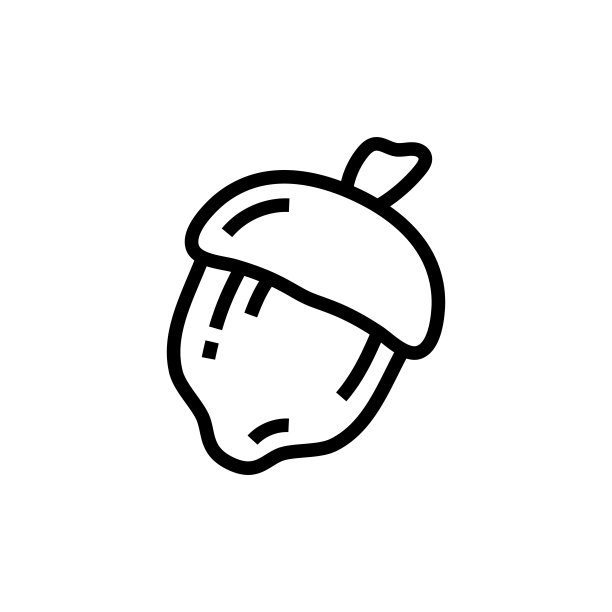 橡实和春季线图标图片下载