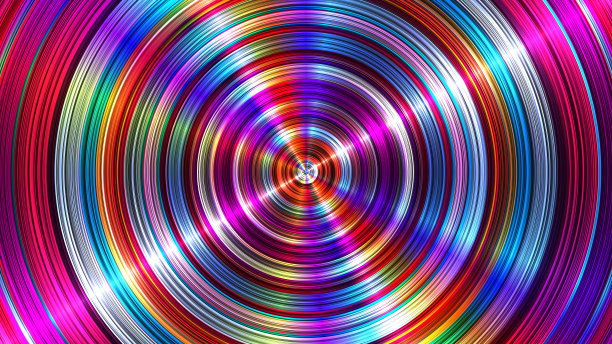 彩色各向异性圆形刷面图片下载