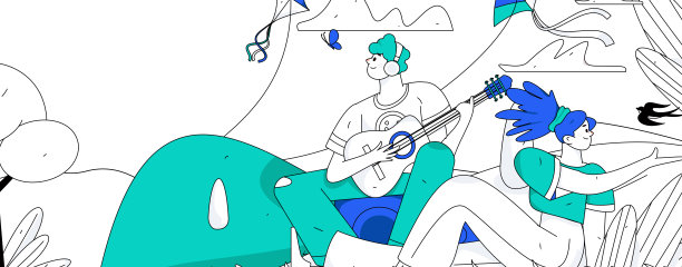 二十四节气:立春、下雨、惊蛰、春风、清明、谷雨，平面人物矢量概念操作手绘插画图片下载