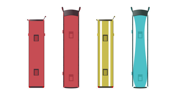 州际巴士车辆的俯视图，有许多颜色图片下载