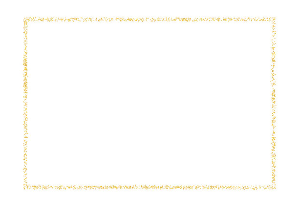 从羽毛金屑复古框架。金色的粉尘纹理分散孤立在白色上。矩形边砂粒、粒状。空的复制空间用于装饰，照片。插图。图片下载