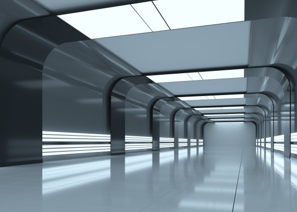 3D渲染插图现代室内设计背景图片下载