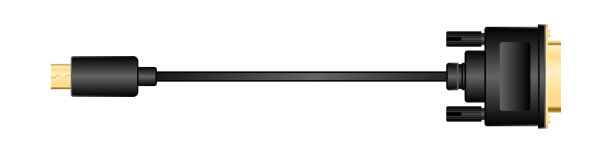 水平转换电缆MiniDisplayPort公到DVI 24针(DVI- d)公。图片下载