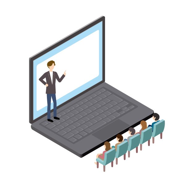 商务人士在网上展示信息图片下载