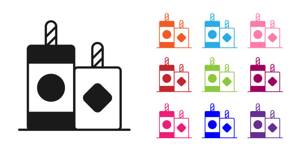 黑色烟花图标孤立在白色背景。有趣派对的概念。爆炸性烟火符号。放鞭炮。设置图标彩色。向量图片下载