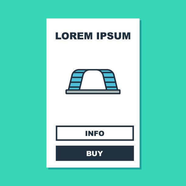 填充轮廓猴栏图标孤立的绿松石背景。向量图片下载