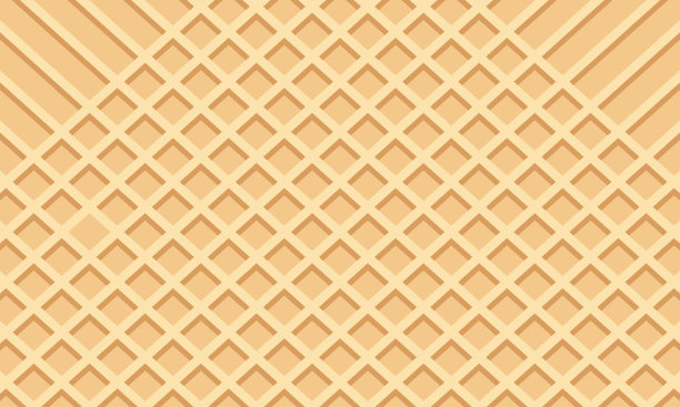 矢量无缝逼真的威化图案威化背景冰淇淋甜筒矢量纹理甜点图片下载