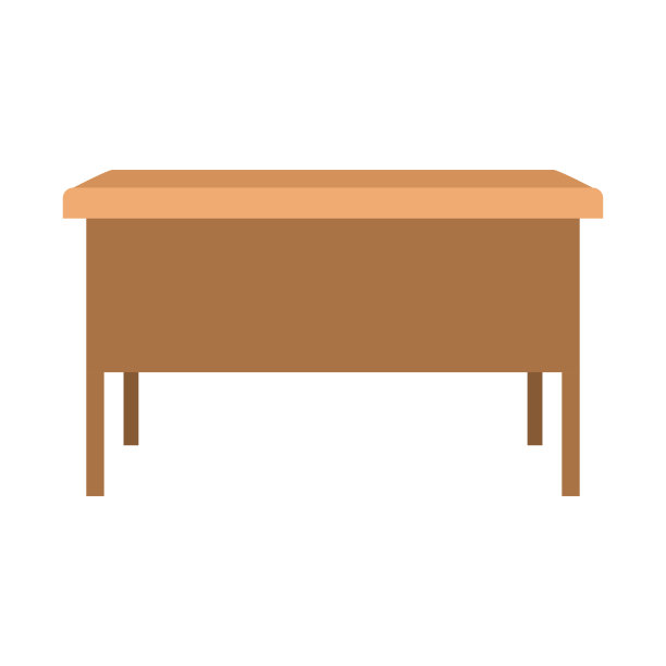 矢量桌子家具的木材内部木制的桌子图片下载