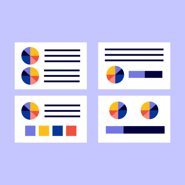 矢量预算信息图模板背景图片下载