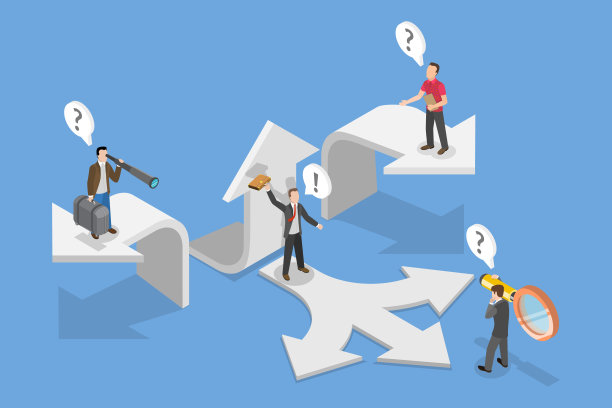 三维等距平面矢量替代路径的概念说明图片下载