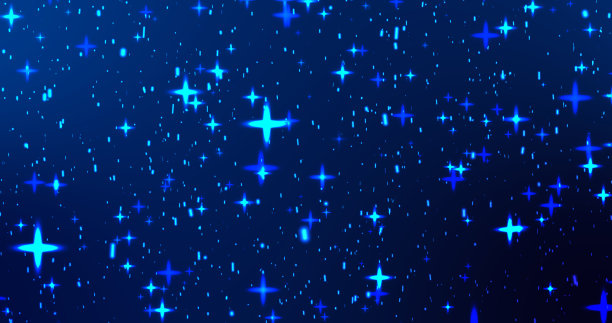 漂浮着闪亮的星星，闪烁着背景。颁奖典礼音乐会尘埃颗粒琥珀覆盖。迷人的模糊散景，神奇的星际尘埃在宇宙星系穿越宇宙的效果。星体。图片下载