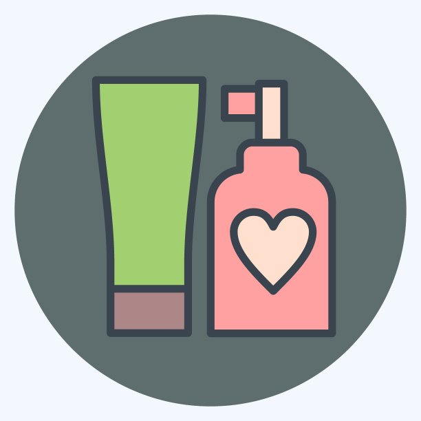 图标奶油。与牛奶和饮料有关的符号。颜色搭配风格。简单的设计可编辑。简单的说明图片下载