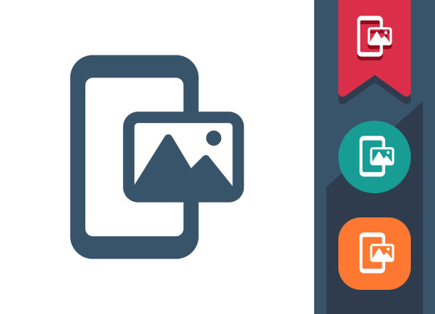 智能手机图标。采购产品手机，电话，照片，图片，画廊图片下载