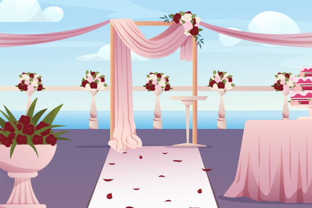 婚礼户外布置图片下载