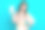 照片开朗的年轻漂亮的女士推广网站或应用程序在智能手机触摸屏孤立的青色背景图片下载