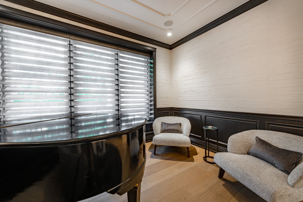 室内照片的豪华住宅家庭书房书房餐厅厨房客厅卧室浴室步入壁橱玻璃淋浴管家食品储藏室大钢琴台球桌和一个大壁炉。图片下载