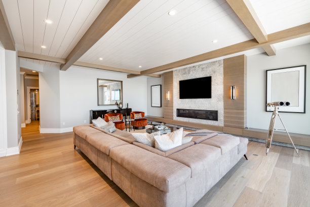 室内照片的豪华住宅家庭书房书房餐厅厨房客厅卧室浴室步入壁橱玻璃淋浴管家食品储藏室大钢琴台球桌和一个大壁炉。图片下载