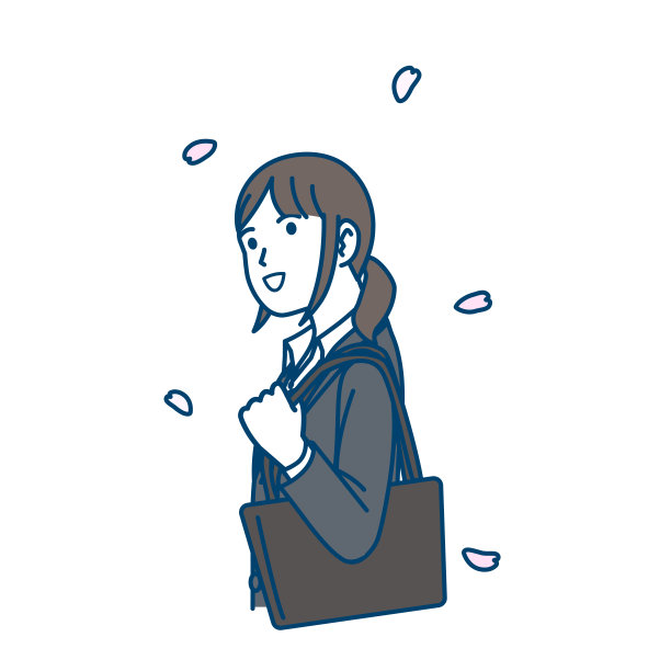 女办公室职员抬头看图片下载