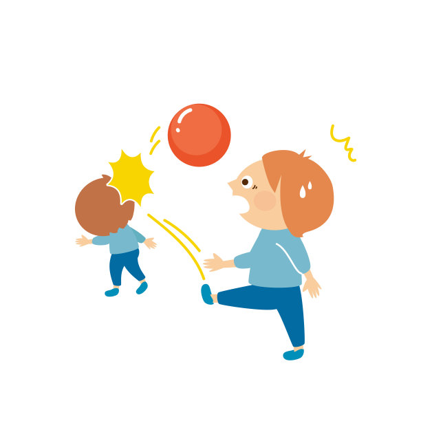 孩子之间的伤害，烦恼，形象插画素材图片下载