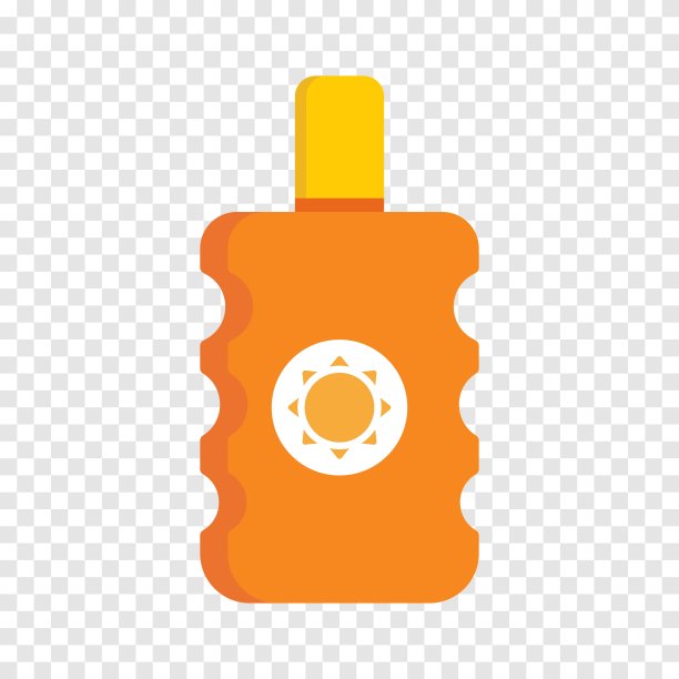 有防晒线图标的瓶子。夏天，沙滩，紫外线，射线，维生素，保护，放松，大海，阳光，皮肤，旅行，健康。矢量线图标的业务和广告图片下载