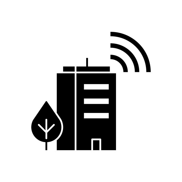 智慧城市固体图标设计在一个白色的背景。这个黑色的平面图标适用于信息图表、网页、移动应用程序、UI、UX和GUI设计。图片下载