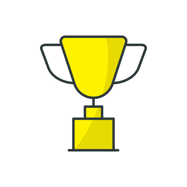 奖杯图标矢量设计模板简单而现代图片下载