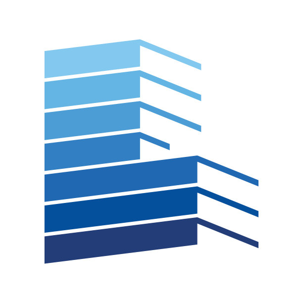 简单的极简主义建筑公寓房地产抵押住宅物业插图设计向量图片下载