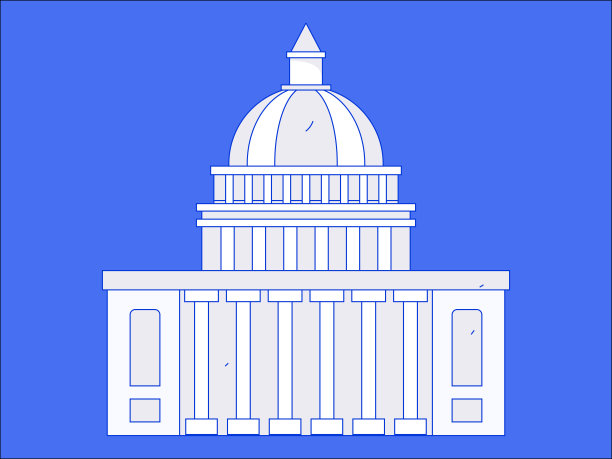 房屋建筑矢量概念操作手绘插图图片下载