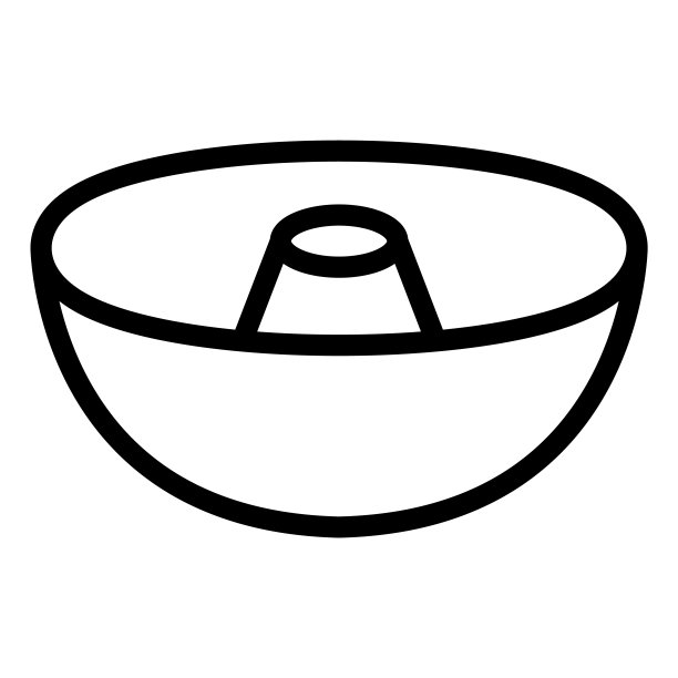 蛋糕模具矢量图标设计插图图片下载